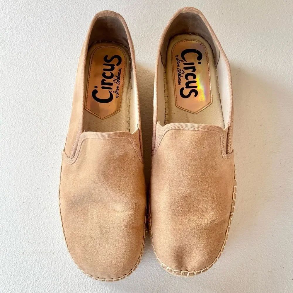 Circus by Sam Edelman Christina Brown Microsuede Espadrilles Shoes Women’s 10